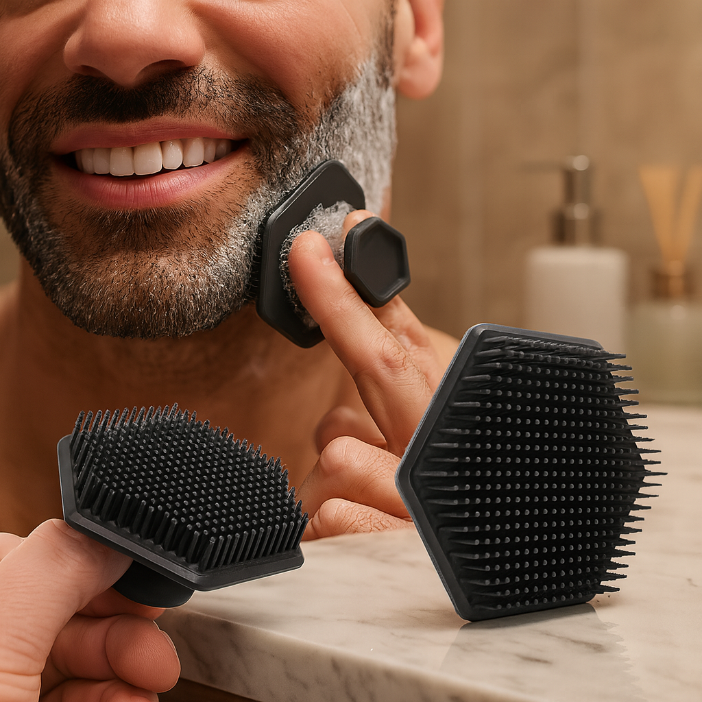 Silicone Face Scrubber & Shaving Massage Brush